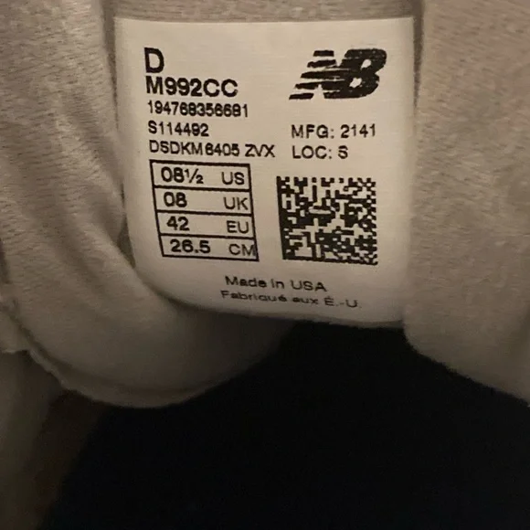New Balance 992 USA *READ* - Picture 4 of 6